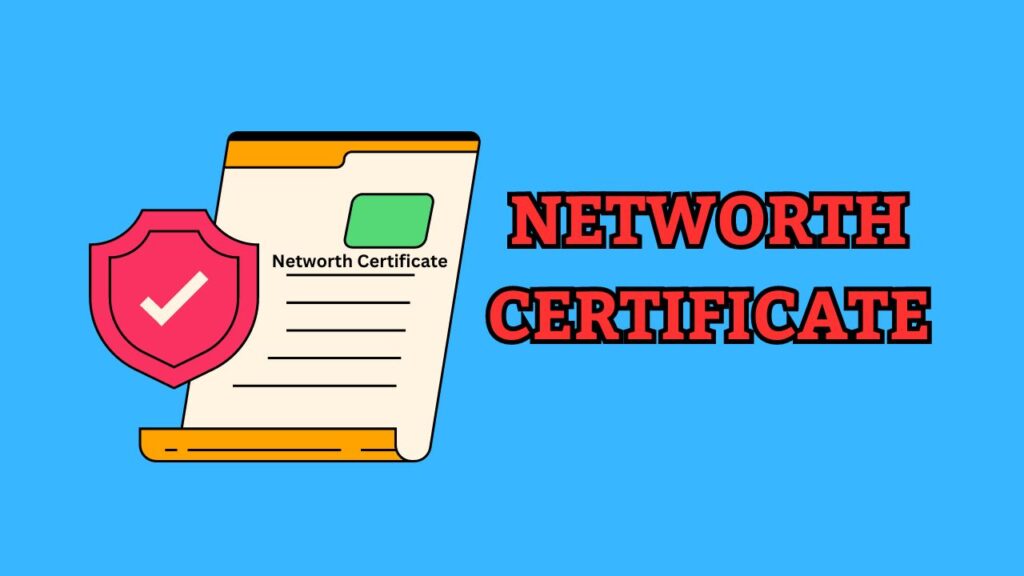 Net Worth Certificate